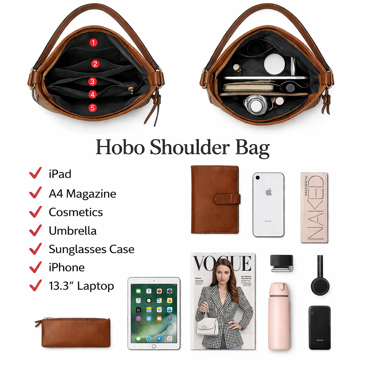 Luxury Anti-Theft Leather Crossbody Bag + Free Coin Purse
