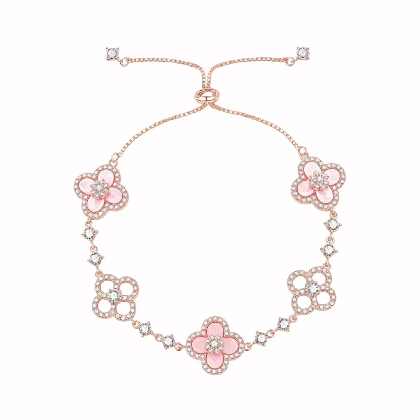 Sakura Cleef Set - Bracelet, Earrings & Necklace