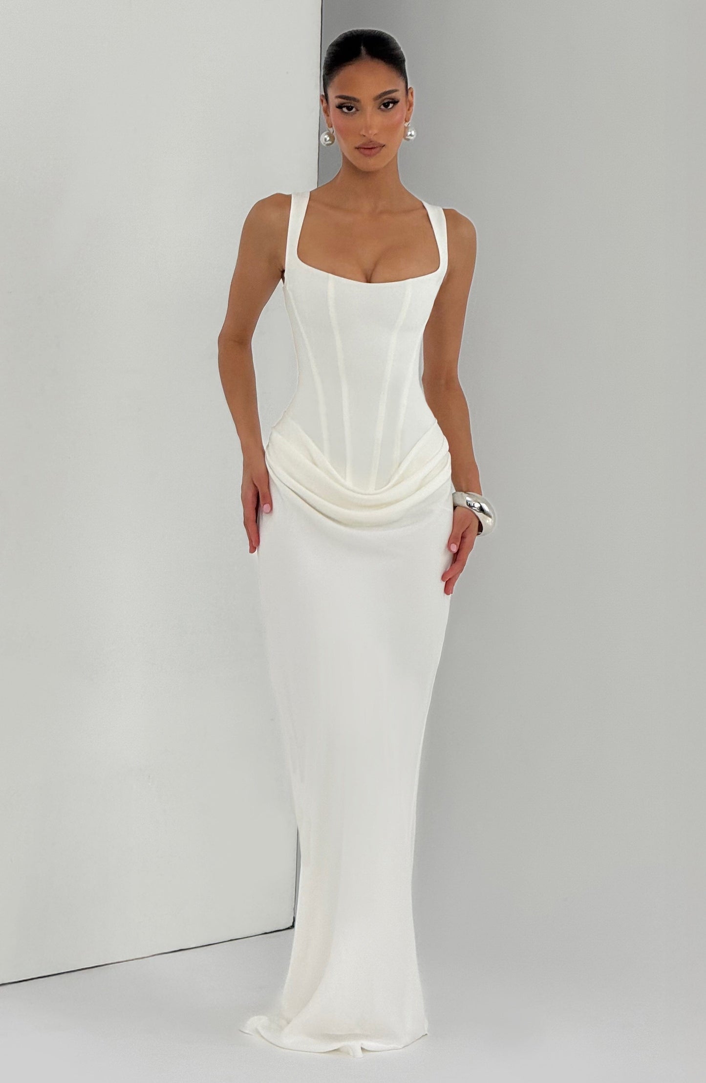 Cornelia Maxi Dress - Ivory 🖤