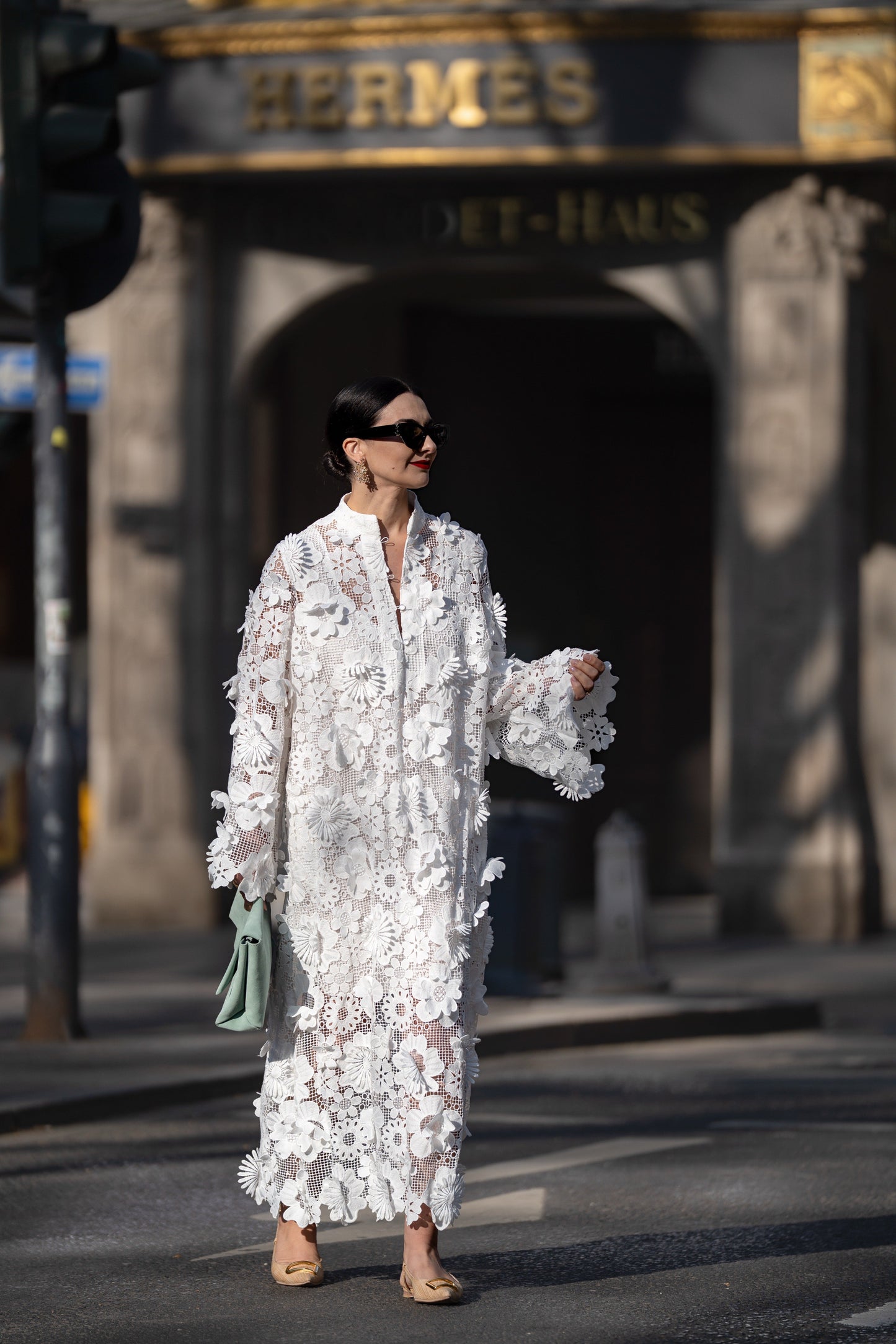 Estelle Dress in White Lace 🖤