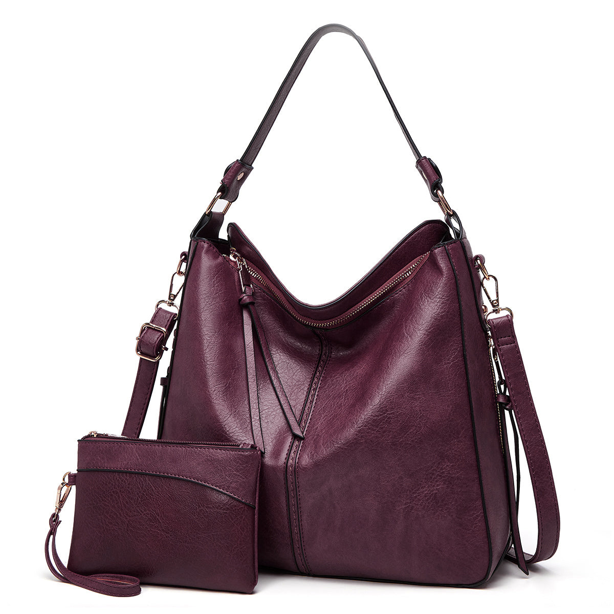 Luxury Anti-Theft Leather Crossbody Bag + Free Coin Purse