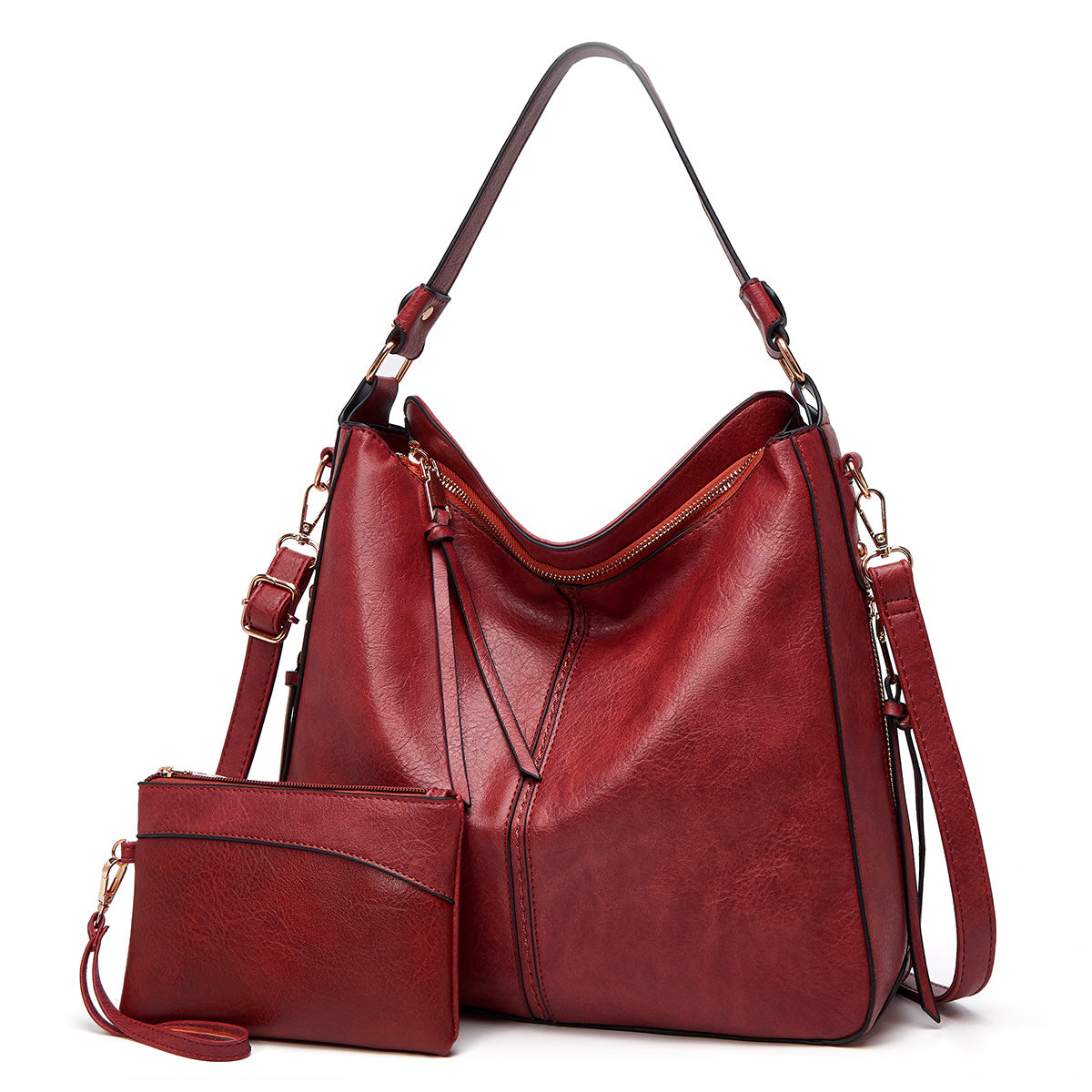 Luxury Anti-Theft Leather Crossbody Bag + Free Coin Purse