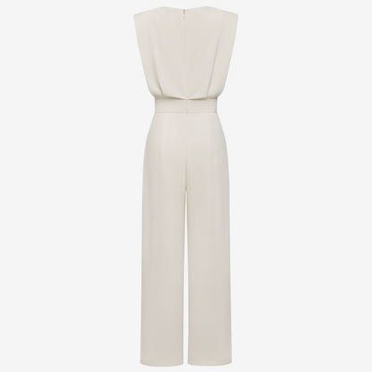 Aria | Elegant Belted Jumpsuit