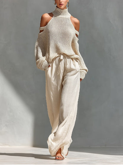 Camilla | Fashion Knit and Linen Co-Ord Set