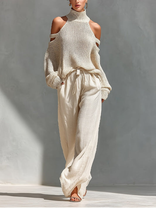 Camilla | Fashion Knit and Linen Co-Ord Set