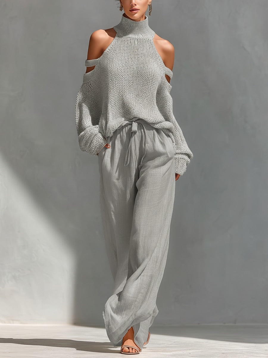 Camilla | Fashion Knit and Linen Co-Ord Set