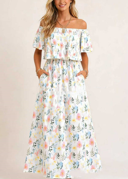 Riviera Off-Shoulder Maxi