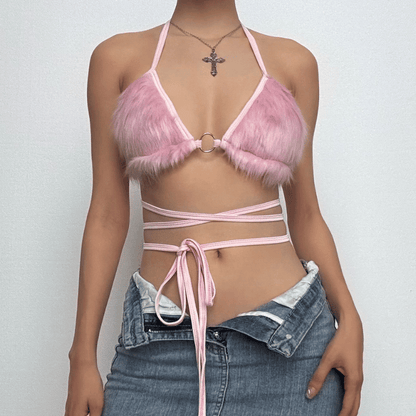 Furry Bra Top