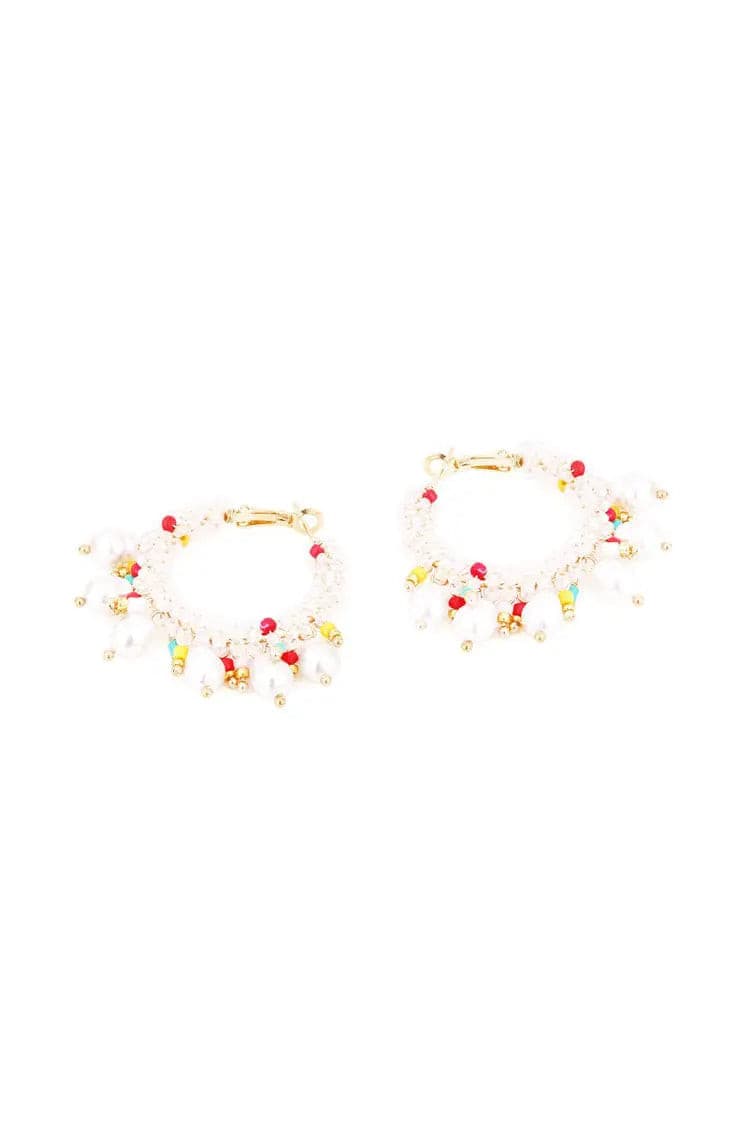 Metal Beaded Earrings