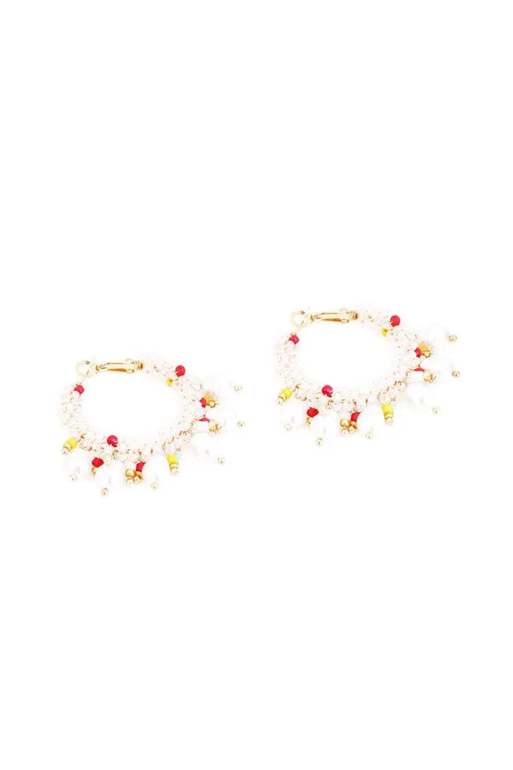 Metal Beaded Earrings