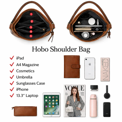 Luxury Anti-Theft Leather Crossbody Bag + Free Coin Purse