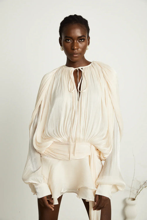 Eugénie Fully Pleated Ruffled Mini Dress