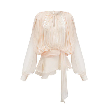 Eugénie Fully Pleated Ruffled Mini Dress