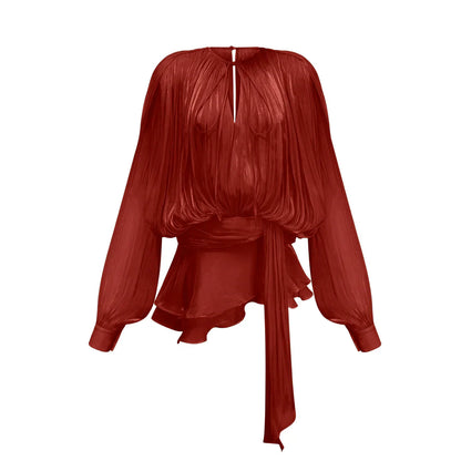 Eugénie Fully Pleated Ruffled Mini Dress