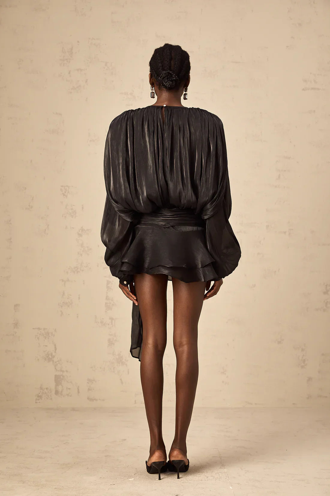 Eugénie Fully Pleated Ruffled Mini Dress