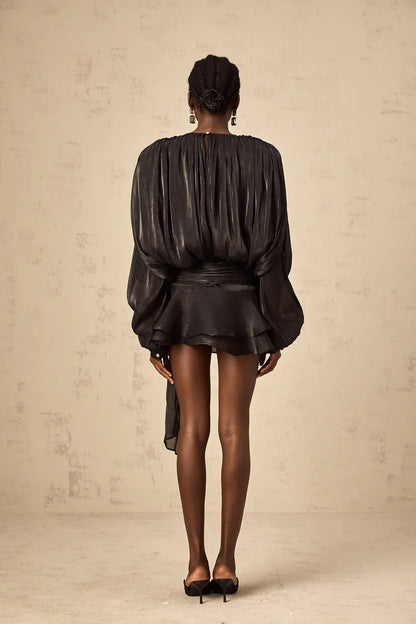 Eugénie Fully Pleated Ruffled Mini Dress