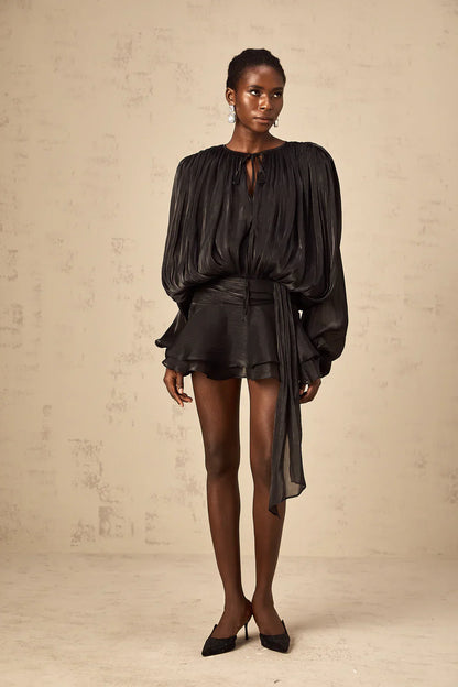 Eugénie Fully Pleated Ruffled Mini Dress
