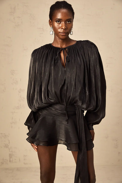 Eugénie Fully Pleated Ruffled Mini Dress