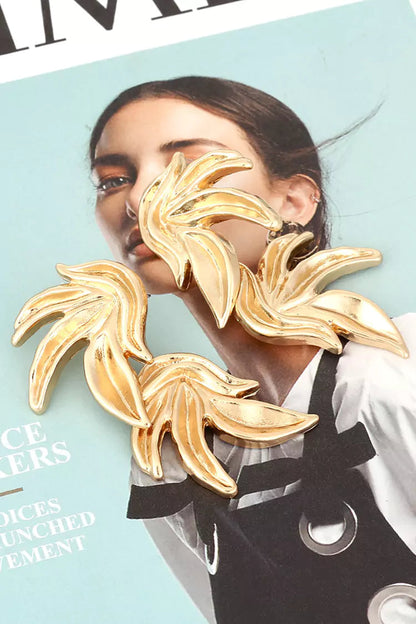 Bexiron Gold Leaves Earrings