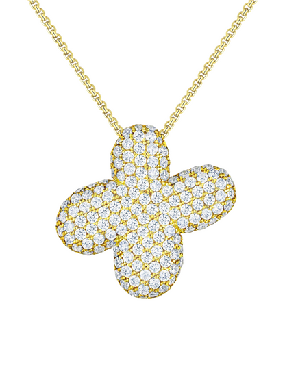 Luna Bubble Letter (A-Z) Necklace