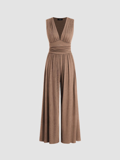 Serena – Elegant Sleeveless Jumpsuit with Wide-Leg Trousers