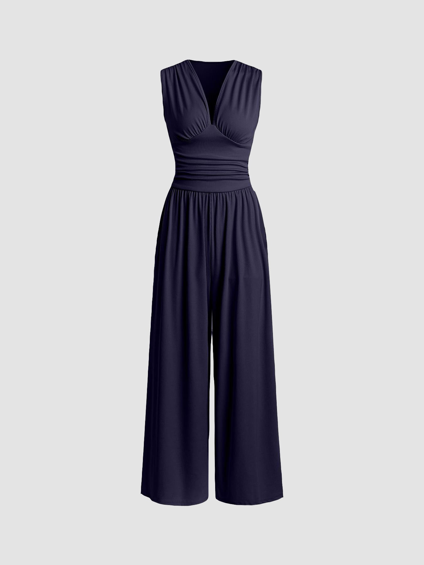 Serena – Elegant Sleeveless Jumpsuit with Wide-Leg Trousers