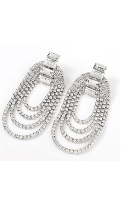 Sloane Oval Tassel Earrings