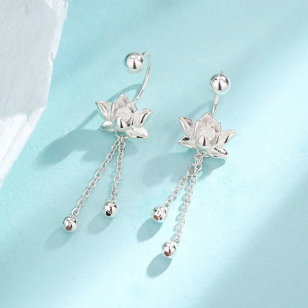 Zen Lotus Earring – Pair