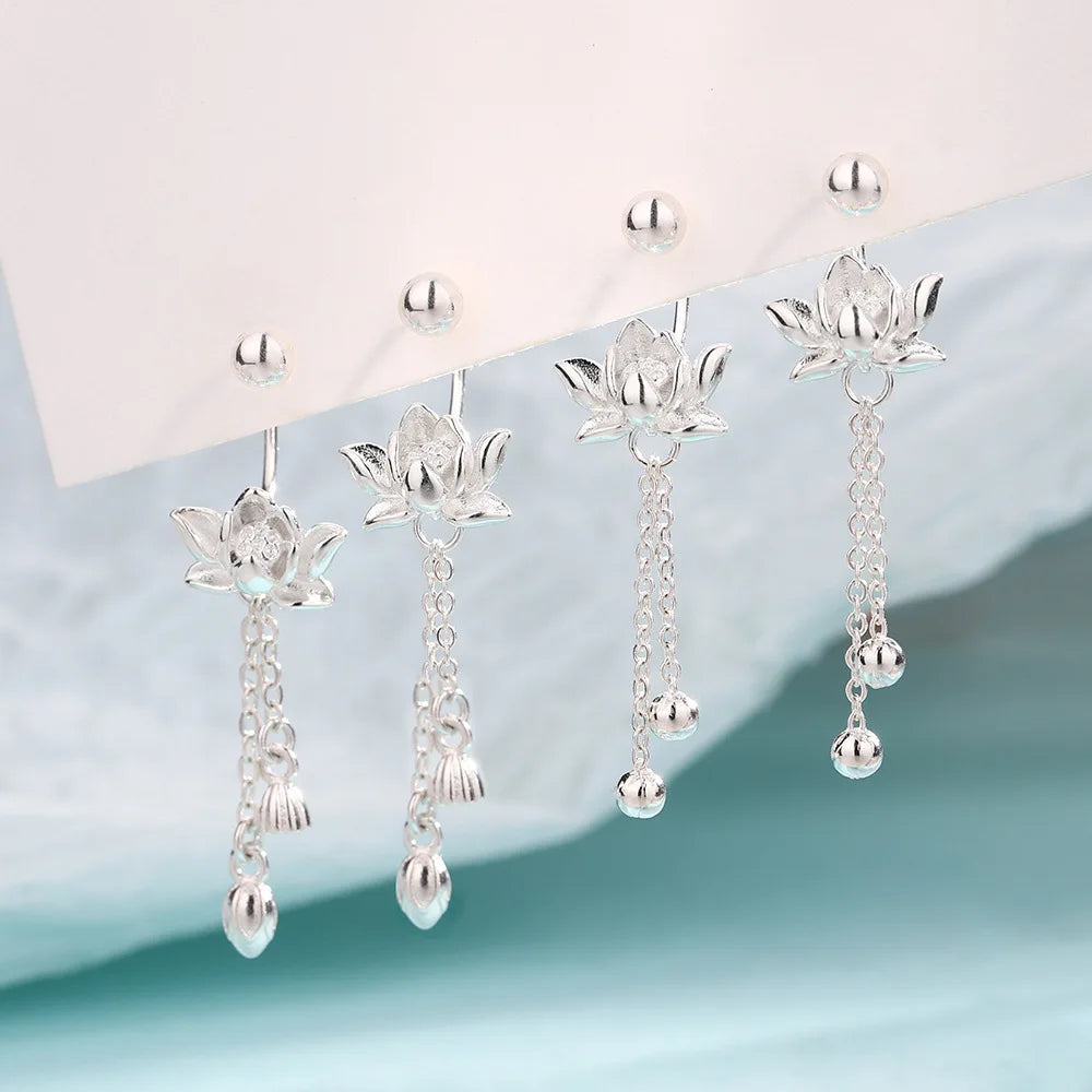 Zen Lotus Earring – Pair