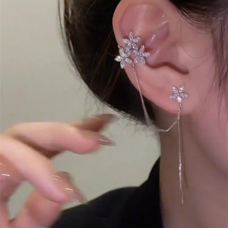 Serene Flora Ear Cuff - Pair