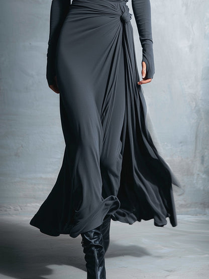 Gabriella – Long dress with side knot