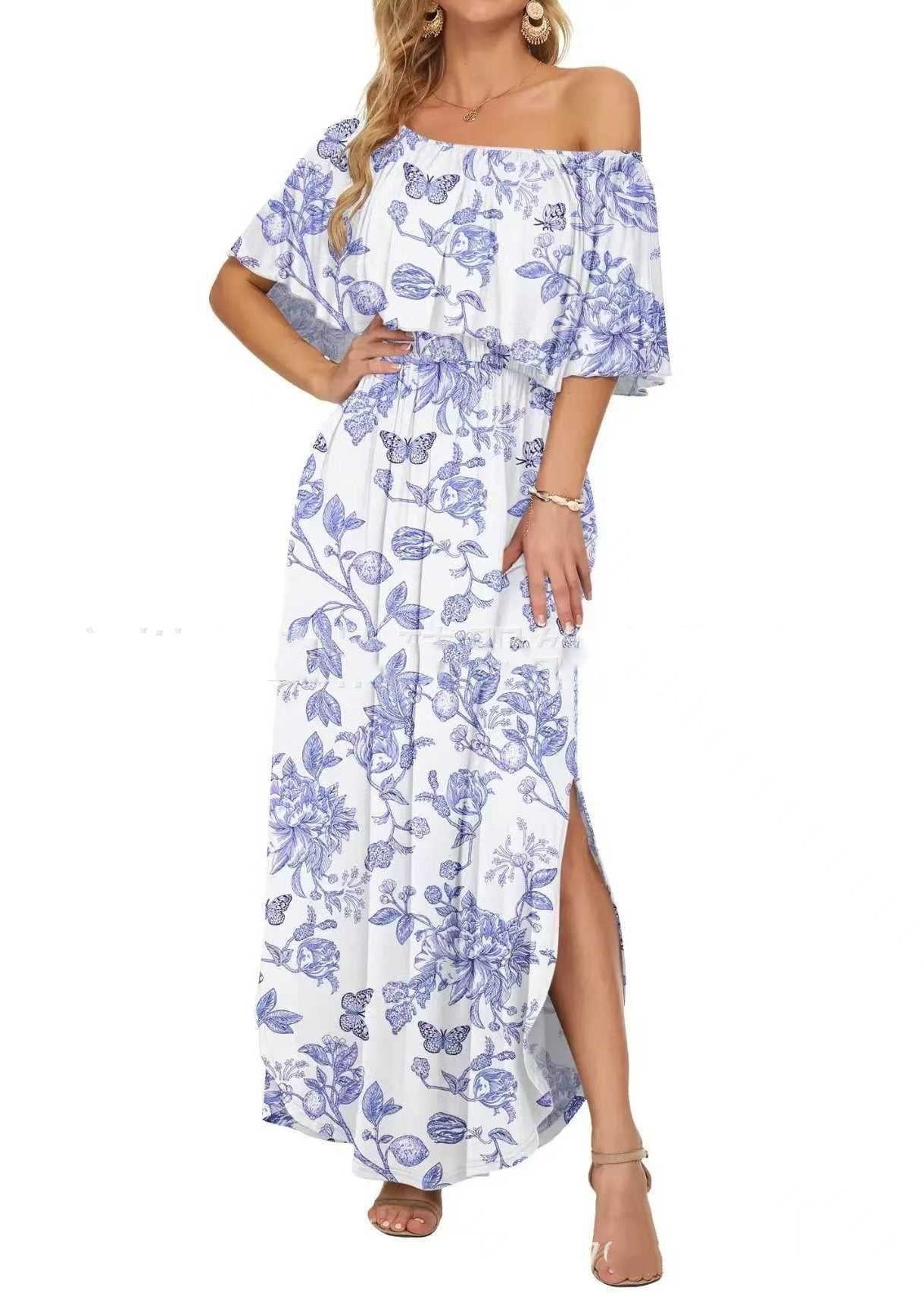 Riviera Off-Shoulder Maxi