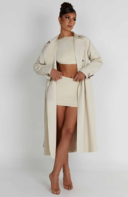 Camila Trench Coat – Sand