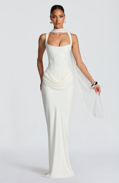 Cornelia Maxi Dress - Ivory 🖤
