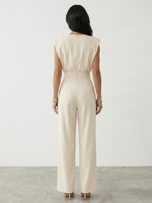 Aria | Elegant Belted Jumpsuit