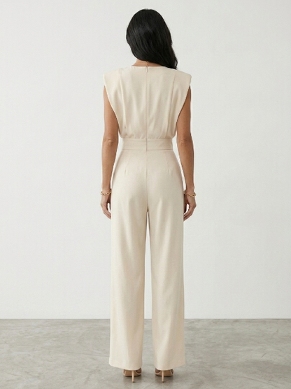 Aria | Elegant Belted Jumpsuit