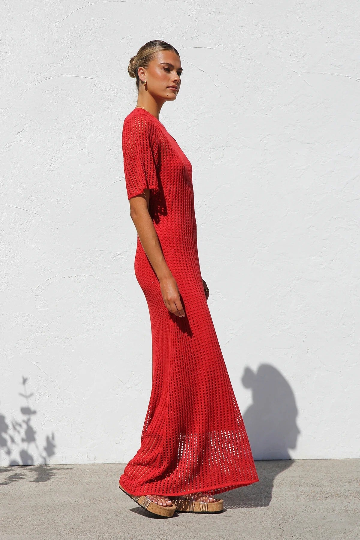 Airlie Crochet Maxi Dress - Natural 🖤
