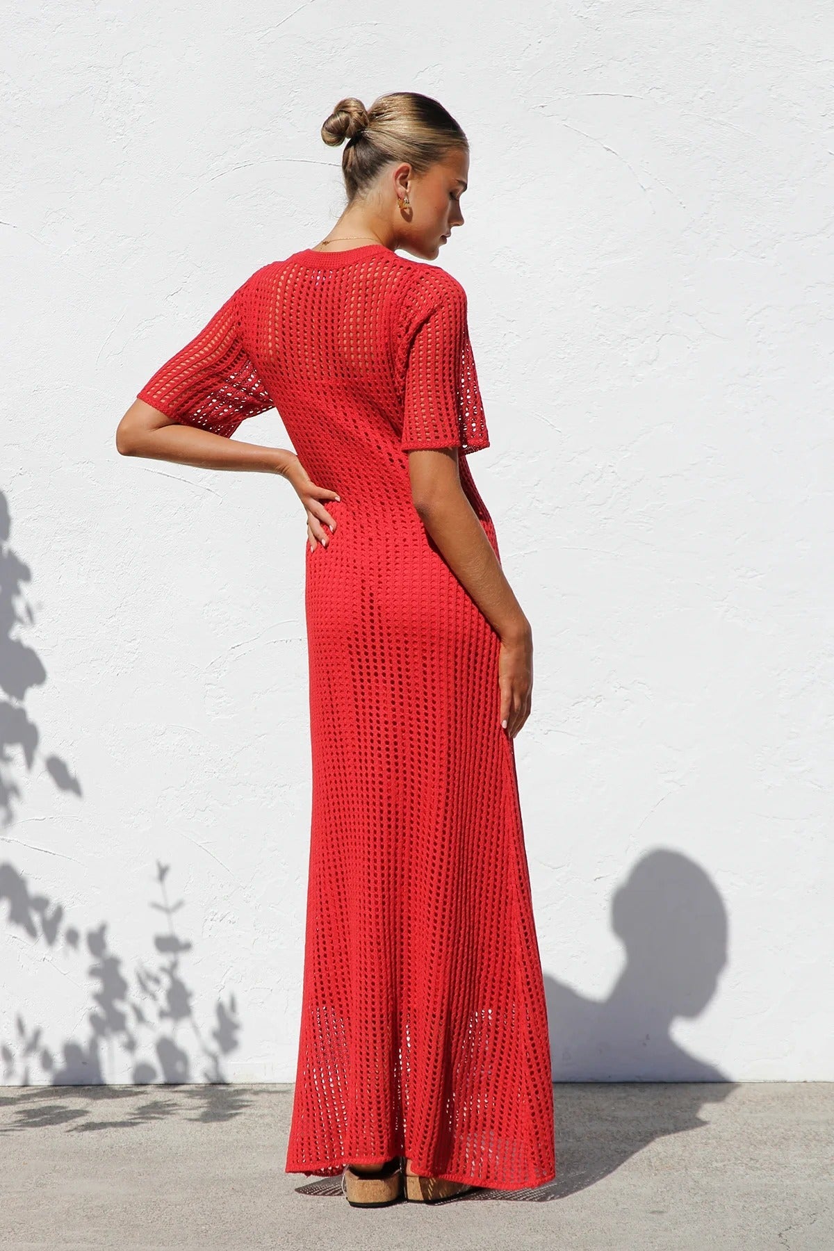 Airlie Crochet Maxi Dress - Natural 🖤