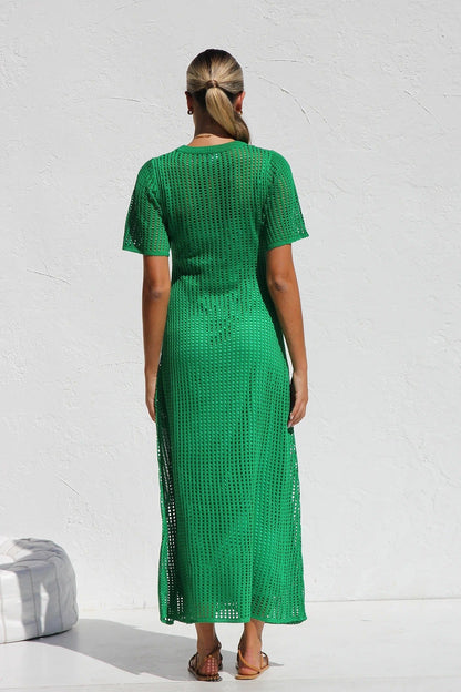 Airlie Crochet Maxi Dress - Natural