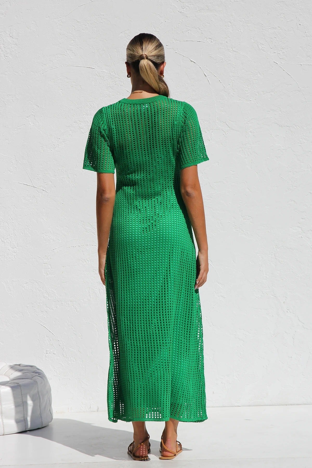Airlie Crochet Maxi Dress - Natural 🖤