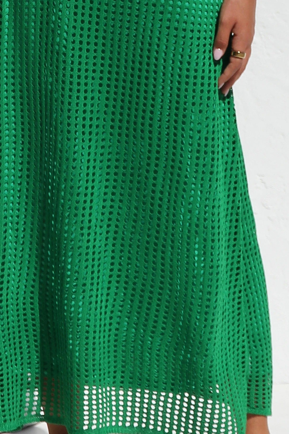 Airlie Crochet Maxi Dress - Natural 🖤