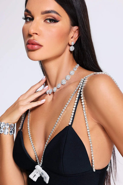 Liora Necklace &amp; Earrings – Silver