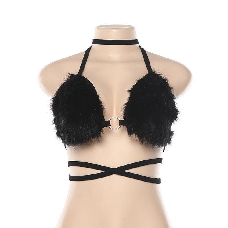 Furry Bra Top