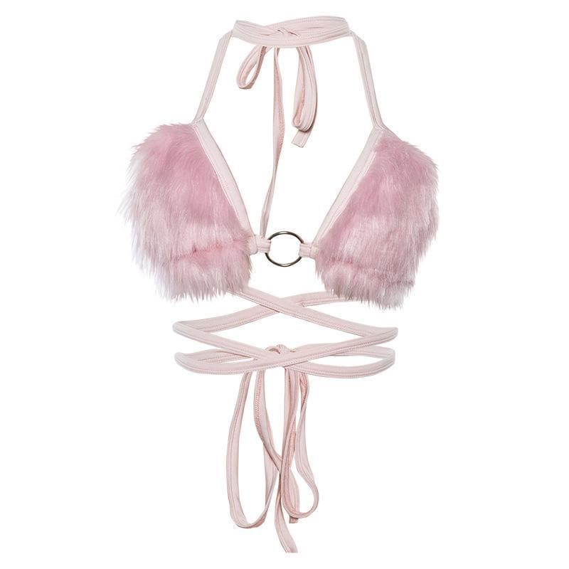 Furry Bra Top